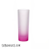 Shot Glass - 3 oz with Gradient Frost - Pink, Blue or Red - Image 2