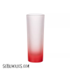 Shot Glass - 3 oz with Gradient Frost - Pink, Blue or Red - Image 4