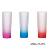Shot Glass - 3 oz with Gradient Frost - Pink, Blue or Red