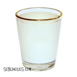 Sublimation gold rim shot glass (short) – We Sub'N