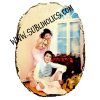 Tumbled Stone Sublimation Slate Style #4 Oval - Image 2