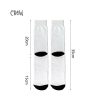 Socks for Sublimation - White with Black Heel & Toe - 4 Lengths - Image 3