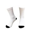 Socks for Sublimation - White with Black Heel & Toe - 4 Lengths - Image 2