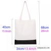 Tote Bags - Polyester Canvas & PU Leather for Sublimation - Two Tone with Black or Pink - Image 3
