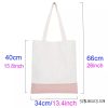 Tote Bags - Polyester Canvas & PU Leather for Sublimation - Two Tone with Black or Pink - Image 5