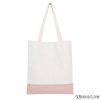 Tote Bags - Polyester Canvas & PU Leather for Sublimation - Two Tone with Black or Pink - Image 4