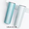 20 oz Straight Skinny Glitter (Rainbow Shimmer) Sublimation Tumblers - 4 Colours