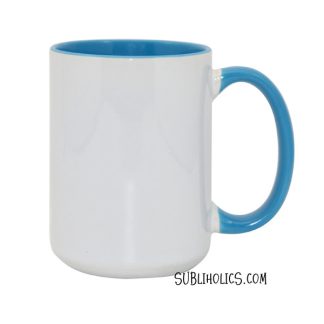 15 oz Sublimation Mug - Coloured Handle & Interior