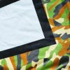 Blankets For Sublimation - 20 Panel Photo Montage with Camo Print Trim - Image 3