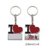 I Love Key Chain for Sublimation