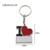 I Love Key Chain for Sublimation - Image 2