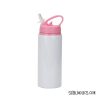 20 oz Flip Top Straw Sport Water Bottles for Sublimation - Image 2
