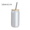 Beer Can Glass - 18 oz Coloured Rainbow Glitter for Sublimation - Image 5