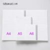 Notebook / Journal For Sublimation - Bound Spiral Cardboard Cover A4/A5/A6 Sizes 60 Pages