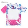 T-Shirts - Adult Faux Bleached Pink & Blue Leopard