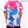 T-Shirts - Adult Faux Bleached Pink & Blue Leopard - Image 2