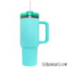 40 oz Stanley Style Tumbler with Black Underlay for Laser Engraving - Image 5