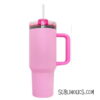 40 oz Stanley Style Tumbler with Black Underlay for Laser Engraving - Image 4