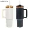 40 oz Stanley Style Tumbler with Copper Underlay for Laser Engraving
