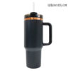 40 oz Stanley Style Tumbler with Copper Underlay for Laser Engraving - Image 4