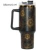 40 oz Stanley Style Tumbler with Copper Underlay for Laser Engraving - Image 5