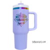 40 oz Stanley Style Tumbler with Rainbow Underlay for Laser Engraving - Image 5