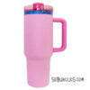 40 oz Stanley Style Tumbler with Rainbow Underlay for Laser Engraving - Image 8