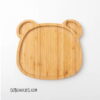 Children's Bamboo Plate for Laser Engraving - Panda and Bunny - Image 7