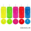 Beer Can Glass - 16 oz Neon Glass for Sublimation