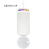 16 oz Stainless Steel Can Tumbler with Rainbow Underlay for Laser Engraving - Image 2