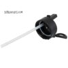 22 oz Stainless Steel Flask with Wide Mouth Straw Lid & Rotating Handle - Image 2