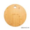 Bamboo with Slate Round Cutting Board for Laser Engraving - Image 3