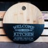 Bamboo with Slate Round Cutting Board for Laser Engraving - Image 5