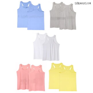 Racer Back Tank Tops - Adult - 100% Polyester