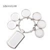 Metal Photo Key Chain - 6 Charms / 7 Photos - for Sublimation - Image 2