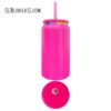 16 oz Stainless Steel Can Tumbler with Rainbow Underlay for Laser Engraving - Image 4