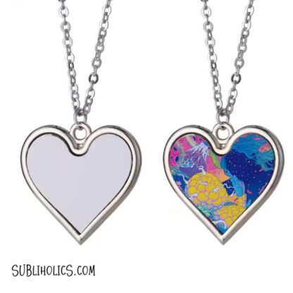 Heart Necklace Pendant for Sublimation