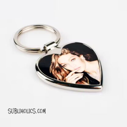 Metal Heart Key Chain for Sublimation - Image 3