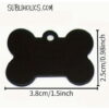 Aluminum Bone Shaped Pet Tags for Engraving - 11 Colours - Image 2