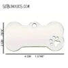 Stainless Steel Bone Shaped Pet Tag for Engraving - Image 2