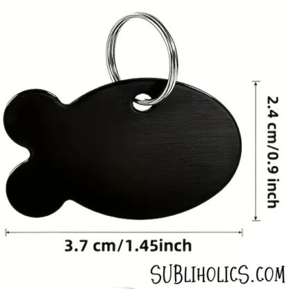 Aluminum Fish Shaped Pet Tags for Engraving - 10 Colours - Image 2