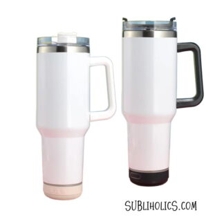 40 oz Stanley Style Tumbler with Bluetooth Speaker - Black or White