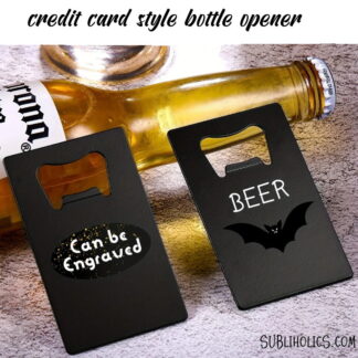 Credit Card Style Stainless Steel Bottle Openers for Laser Engraving - Pack of 10