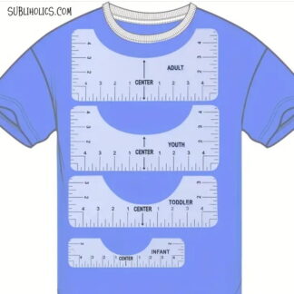 4 Pieces T-Shirt Ruler Alignment Guide for DTF, HTV, Vinyl, & Sublimation