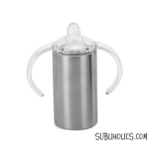 Sippy Cup - Straight Stainless Finish 12 oz Tumbler for Vinyl or DTF