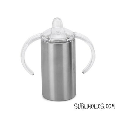 Sippy Cup - Straight Stainless Finish 12 oz Tumbler for Vinyl or DTF