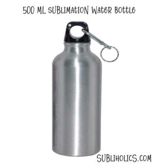 Aluminum Sublimation Water Bottles Silver 500 ML