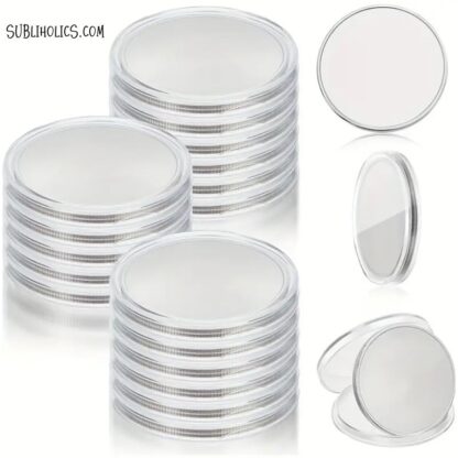 Engravable Silver Challenge Coin in Acrylic Case