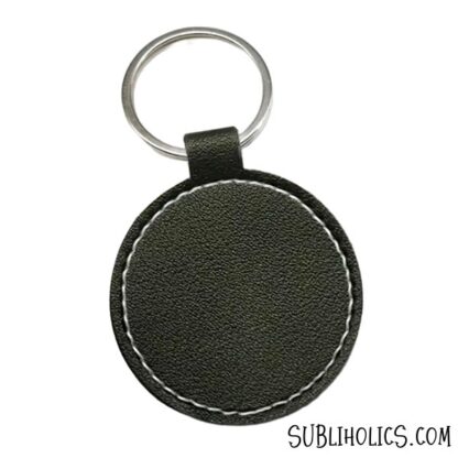 PU Leather Keychains for Laser Engraving, DTF or Vinyl - Style 3 - Image 4