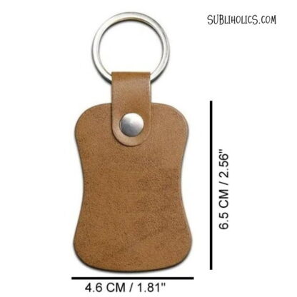 PU Leather Keychains for Laser Engraving, DTF or Vinyl - Style 2 - Image 2